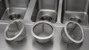 3 Bay Sink Strainers visual guide