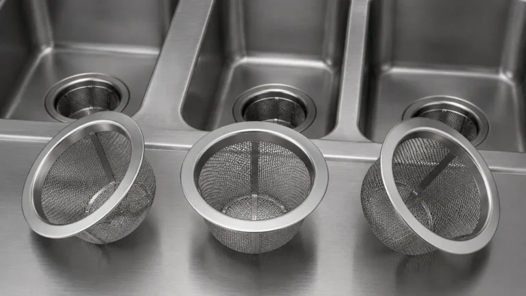 3 Bay Sink Strainers visual guide