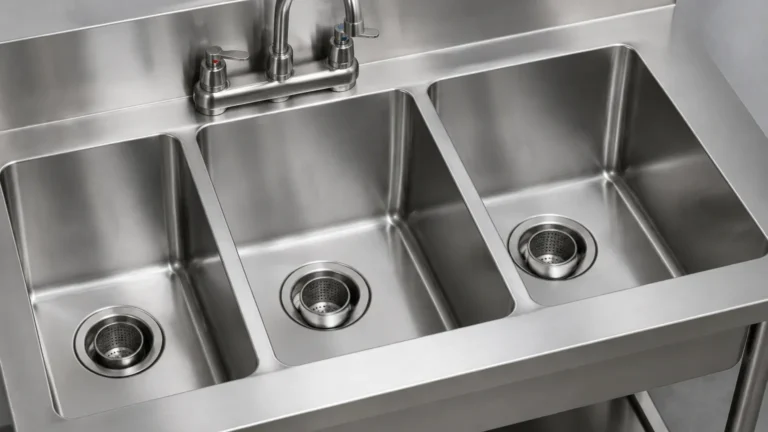 3 Compartment Sink Strainers visual guide
