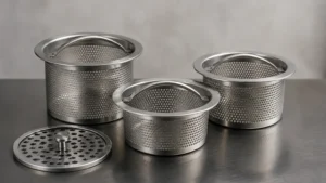 3 Piece Basket Strainer Set visual guide