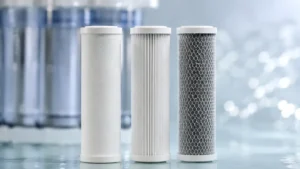 3 Stage Water Filter Cartridges visual guide