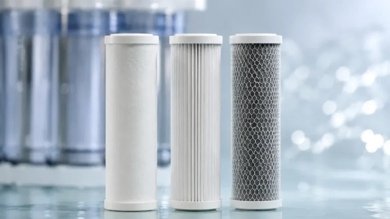 3 Stage Water Filter Cartridges visual guide
