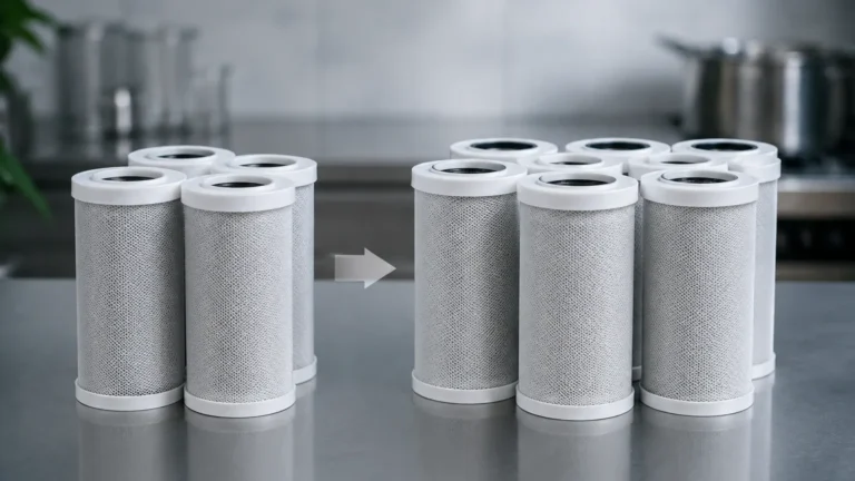 4 Cartridges to 6 Cartridges Zero Water Filter Replacement visual guide