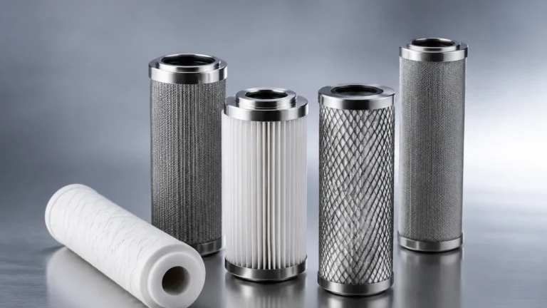 5 Water Filter Cartridges visual guide