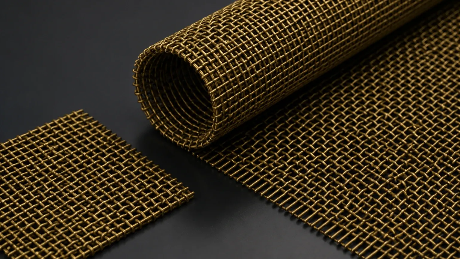 Antique Brass Woven Wire Mesh Antique Brass Woven Wire Mesh visual guide
