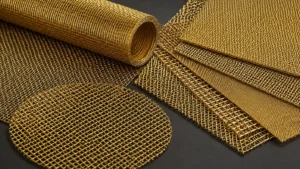 Arrow Metal Brass Woven Wire Mesh visual guide