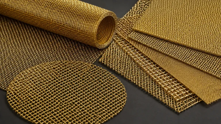 Arrow Metal Brass Woven Wire Mesh visual guide