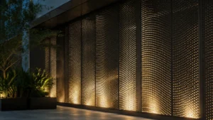 Backlit Perforated Metal Panel visual guide