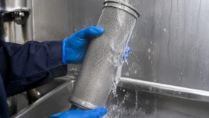Backwashing Water Filter visual guide