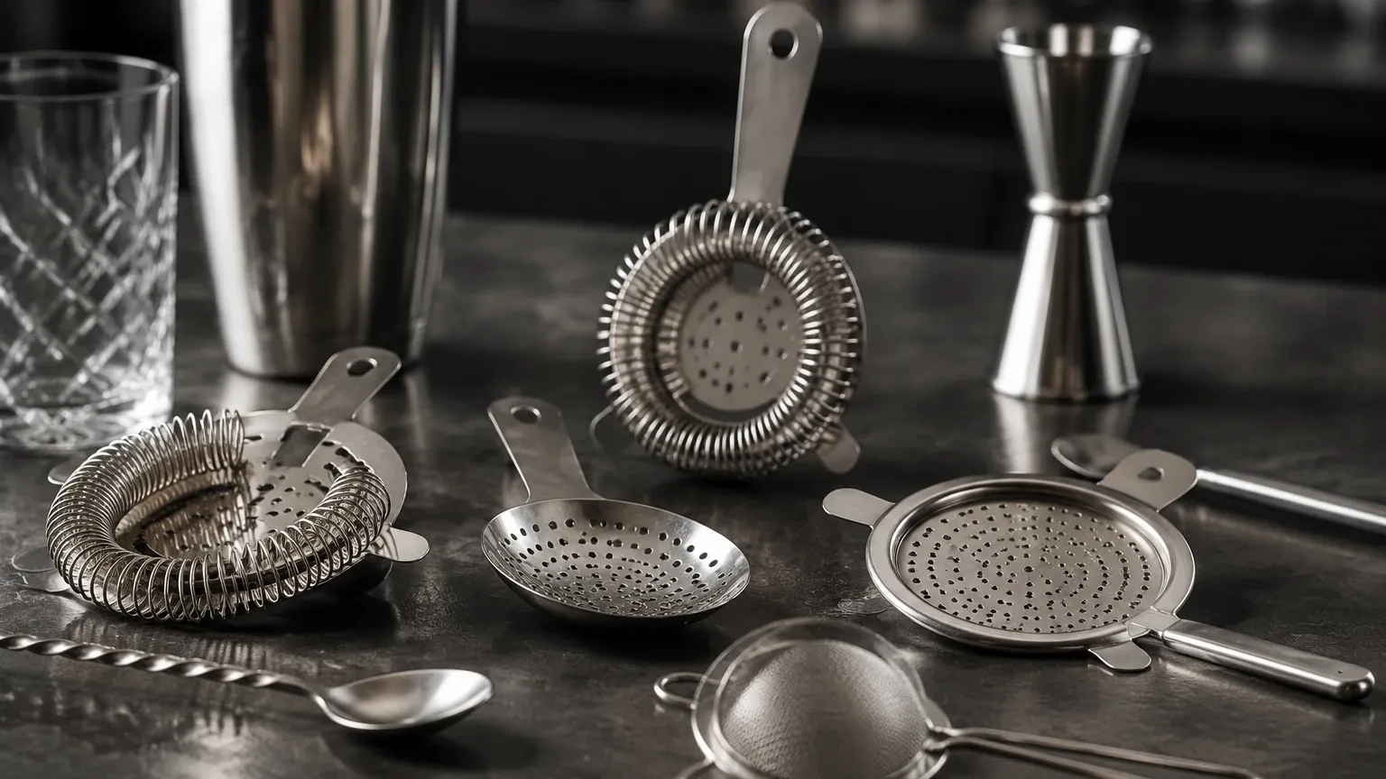 Bar Strainers visual guide