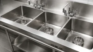 Basket Strainer 3 Compartment Sink visual guide
