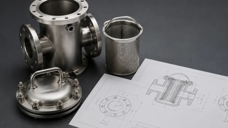 Basket Strainer Cad Block visual guide