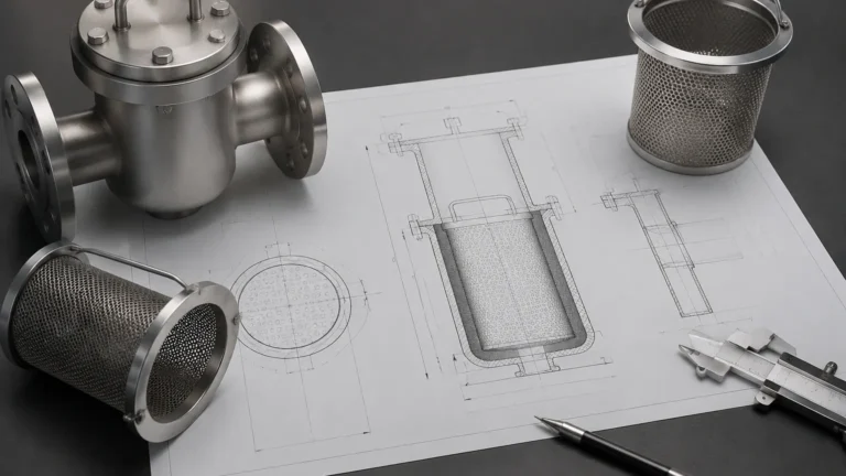 Basket Strainer Drawing visual guide