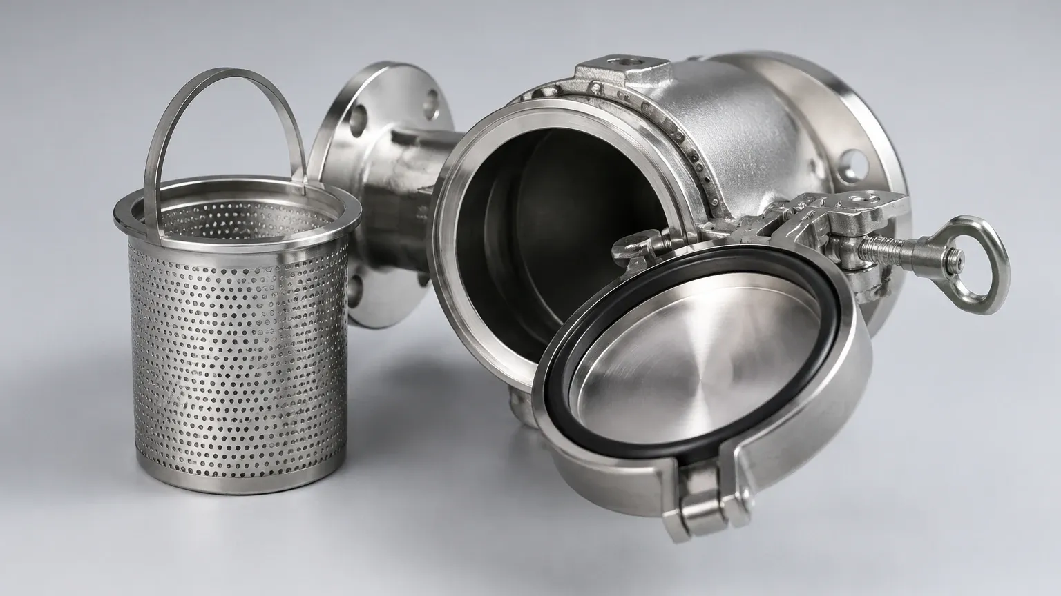 Basket Strainer Quick Opening visual guide