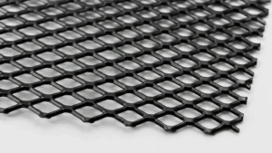Black Expanded Metal Mesh visual guide