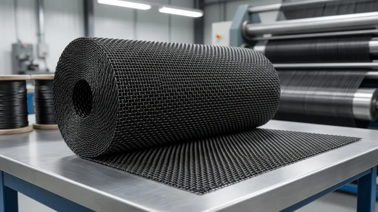 Black Woven Wire Mesh visual guide