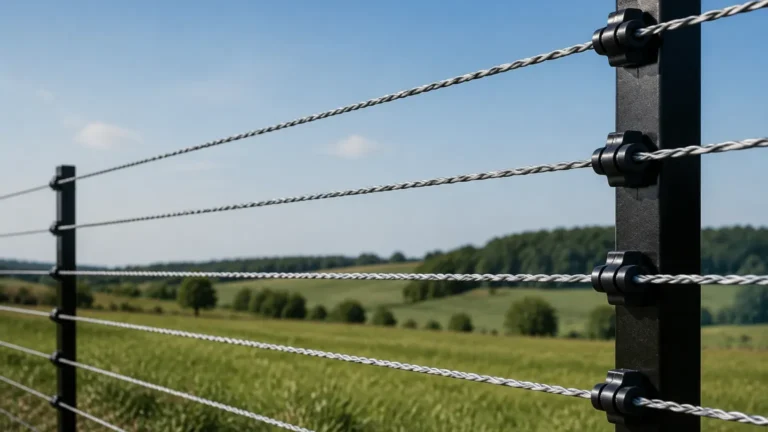 Braided Wire Electric Fence visual guide