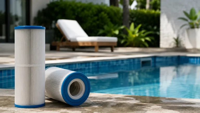 Cartridge Filter in Pool visual guide