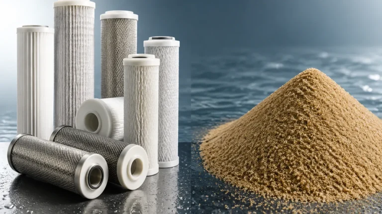 Cartridge Filter vs Sand visual guide