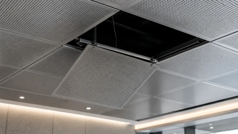 Clip in Perforated Metal Ceiling visual guide