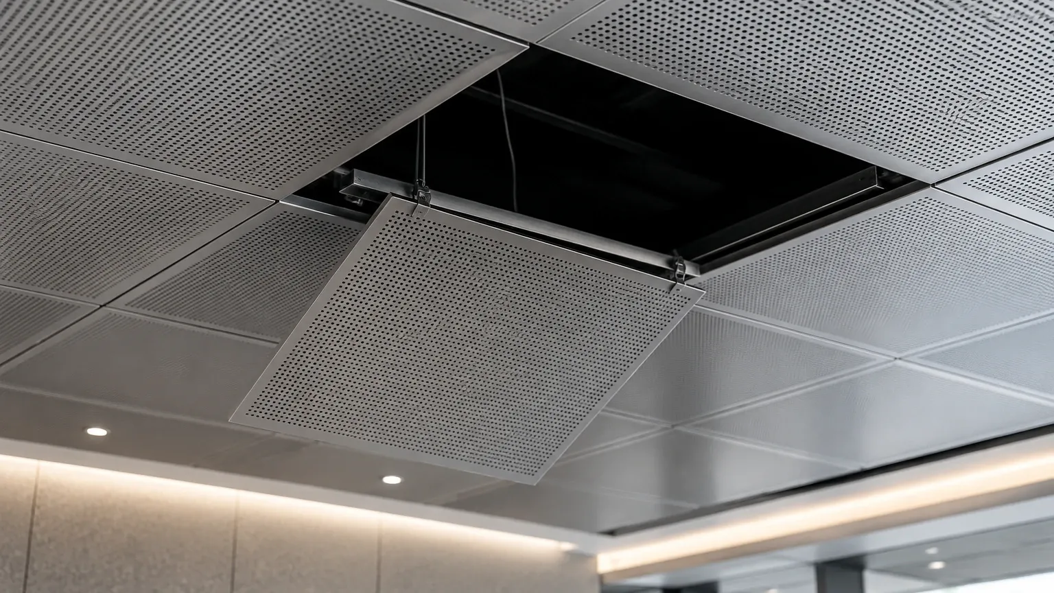 Clip in Perforated Metal Ceiling Clip in Perforated Metal Ceiling visual guide