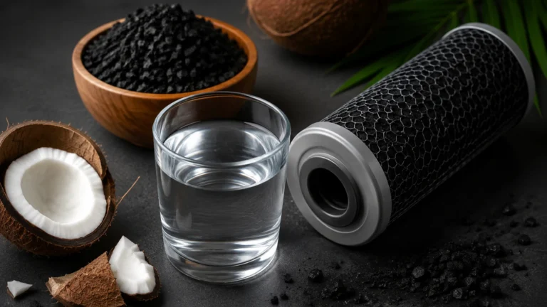 Coconut Shell Carbon Water Filter visual guide