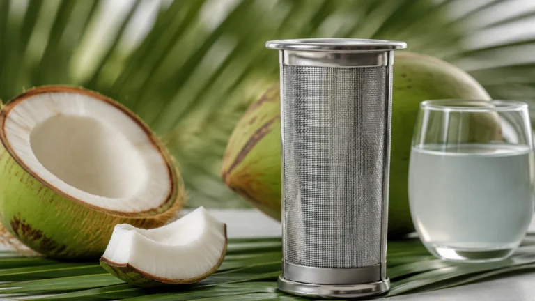 Coconut Water Filter visual guide