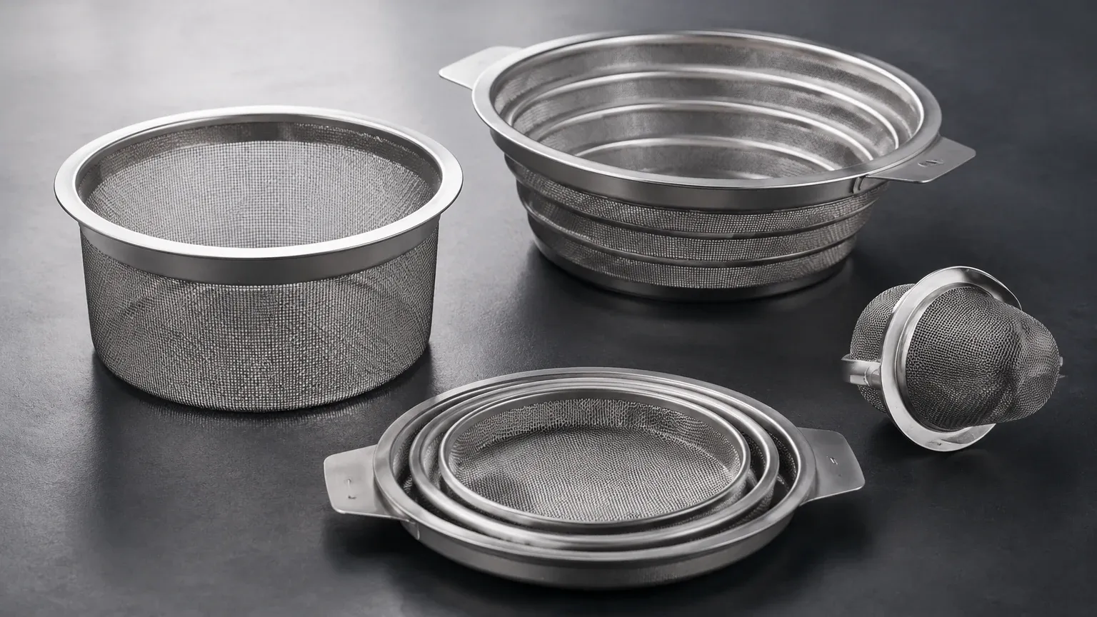 Collapsible Strainers visual guide