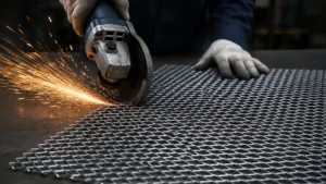 Cutting Expanded Metal visual guide