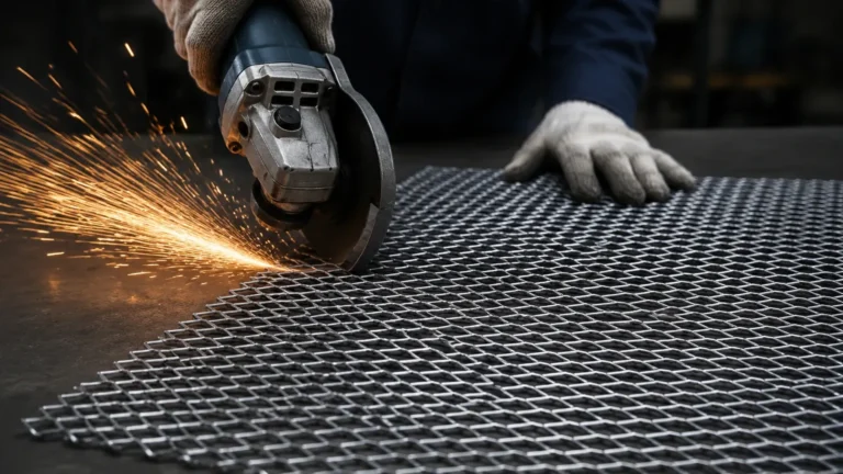 Cutting Expanded Metal visual guide
