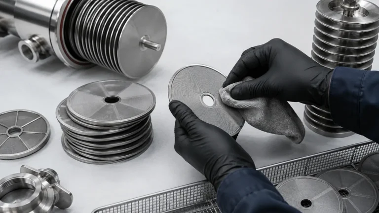 Disc Filter Cleaning visual guide