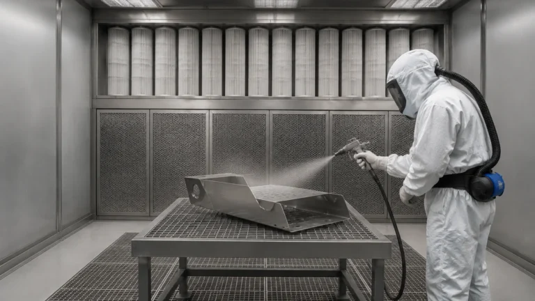 Dust Collection Booth visual guide