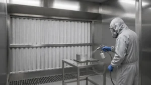 Dust Control Booth visual guide