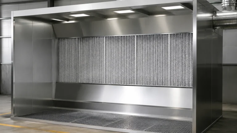 Dust Extraction Booth visual guide