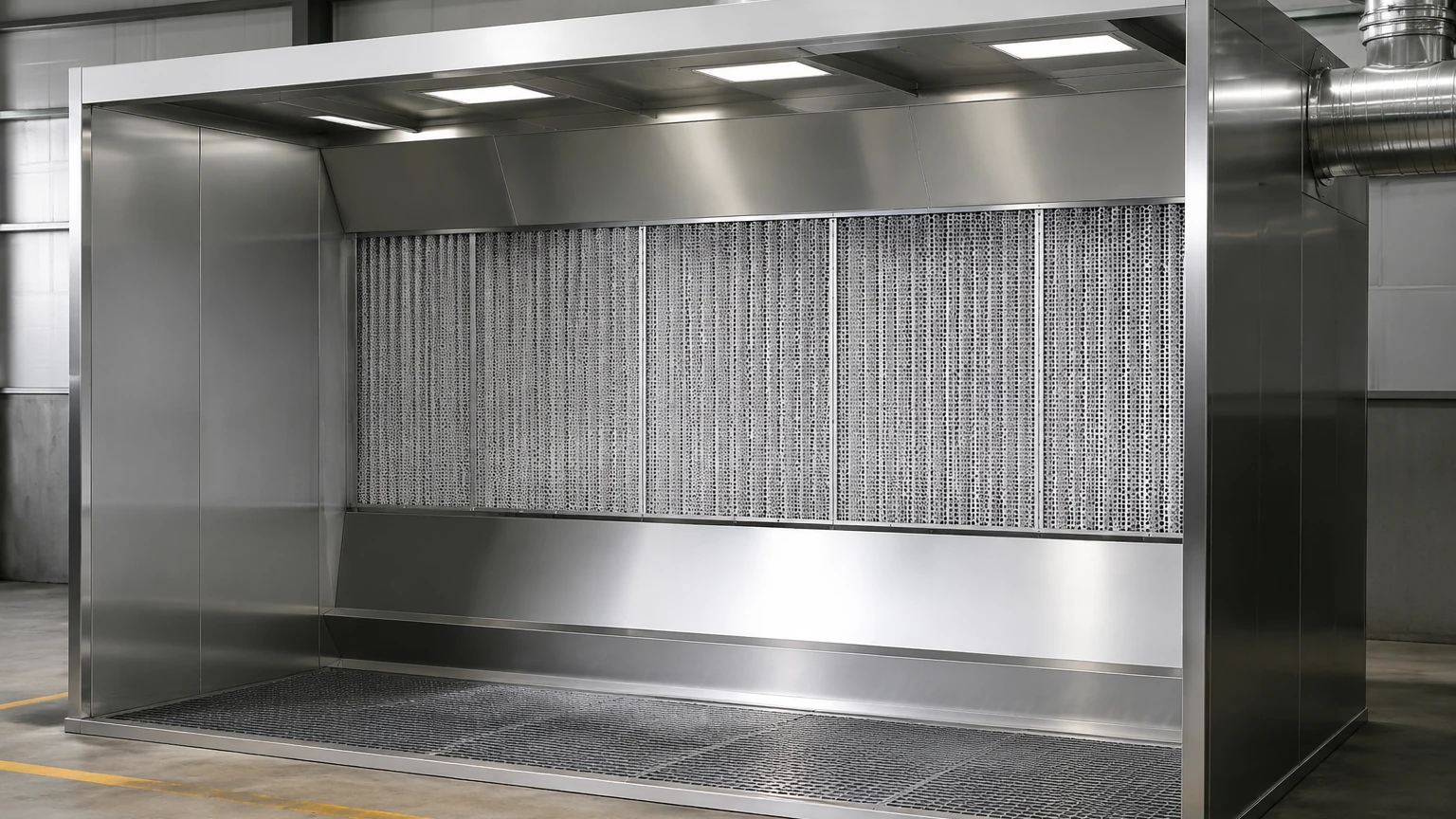 Dust Extraction Booth visual guide