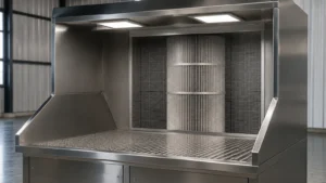 Environmental Dust Control Booth visual guide