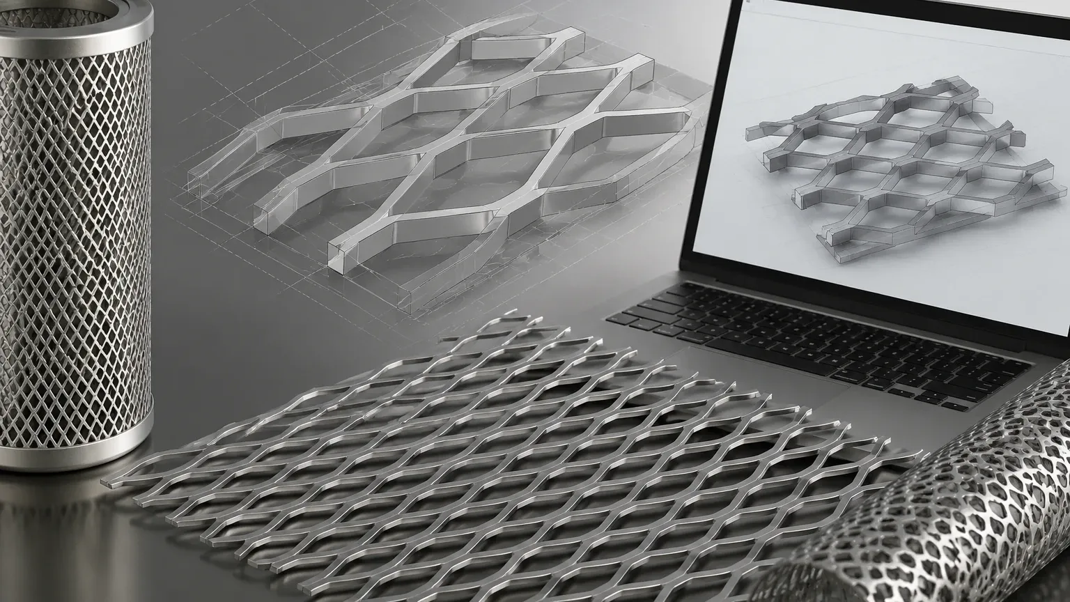 Expanded Metal 3d Model Expanded Metal 3d Model visual guide