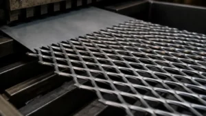 Expanded Metal Being Made visual guide