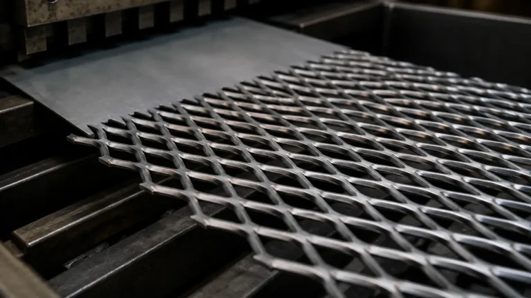 Expanded Metal Being Made visual guide