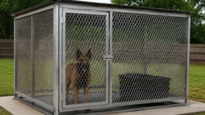 Expanded Metal Dog Kennel visual guide