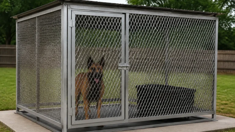 Expanded Metal Dog Kennel visual guide