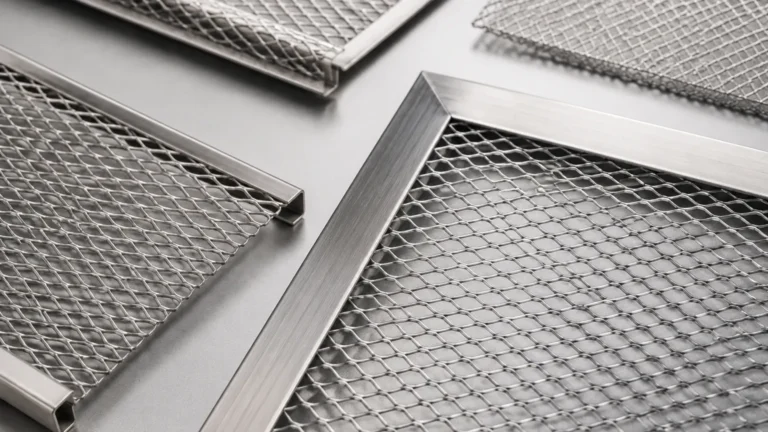Expanded Metal Edge Trim visual guide