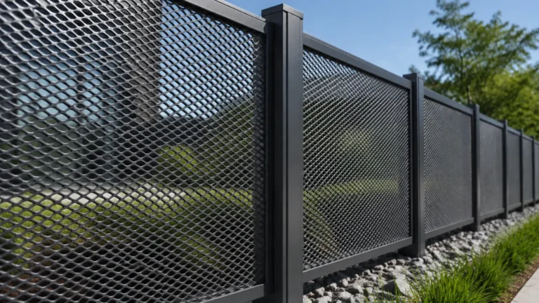 Expanded Metal Fence Panels visual guide