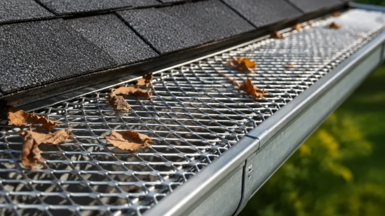 Expanded Metal Gutter Guard visual guide