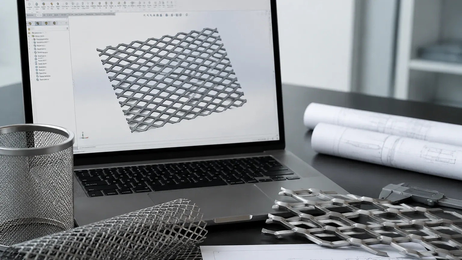 Expanded Metal in Solidworks Expanded Metal in Solidworks visual guide
