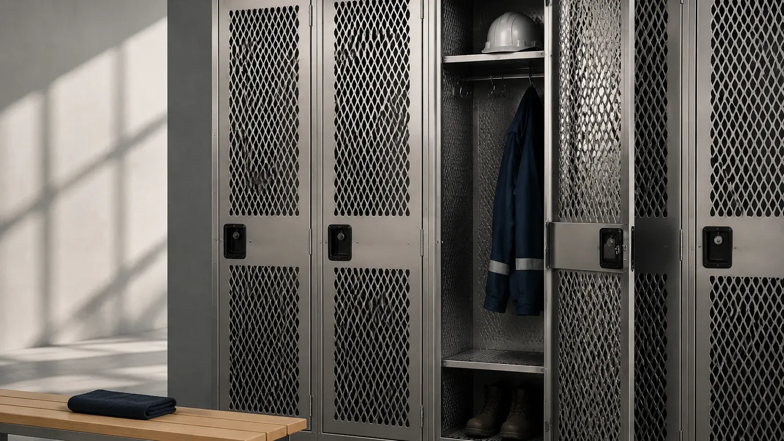 Expanded Metal Lockers visual guide