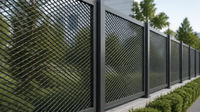 Expanded Metal Mesh Fence visual guide