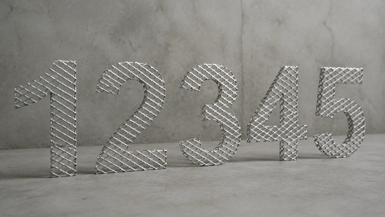 Expanded Metal Numbers Expanded Metal Numbers visual guide