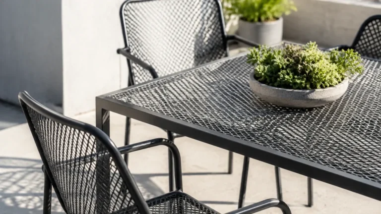 Expanded Metal Outdoor Furniture visual guide