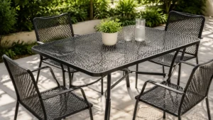 Expanded Metal Outdoor Table visual guide